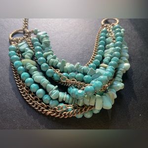 Turquoise beaded necklace